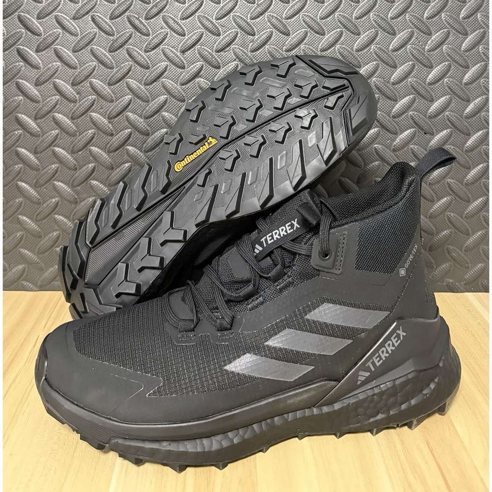 Adidas Terrex Free Hiker GORE-TEX Hiking Shoes Black Grey IH3524 Mens Size 9 NEW